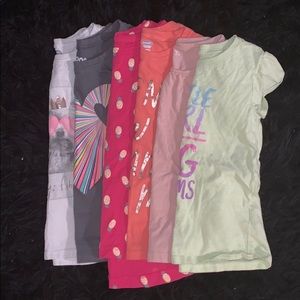 🌸Bundle! Toddler girls assorted short sl T’s. 4-5